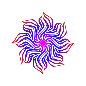 Shuriken mandala, mandala art, floral mandala vector