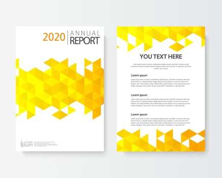 Front and back abstract cover modern flyers brochure vector