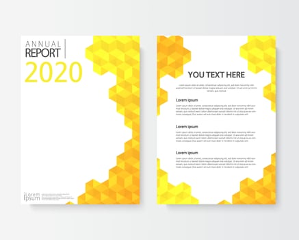 Front and back abstract cover modern flyers brochure vector