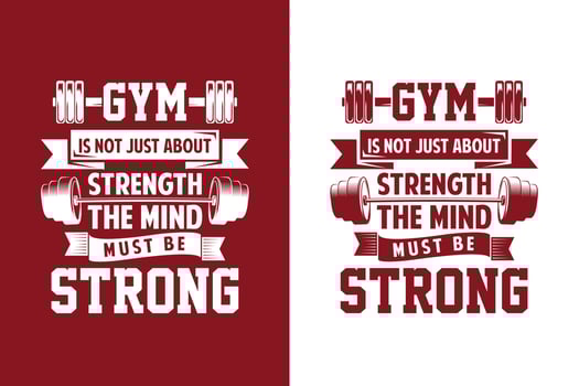 Creative gym fitness workout bodybuilding t shirt vector