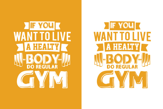 Creative gym fitness workout bodybuilding t shirt vector