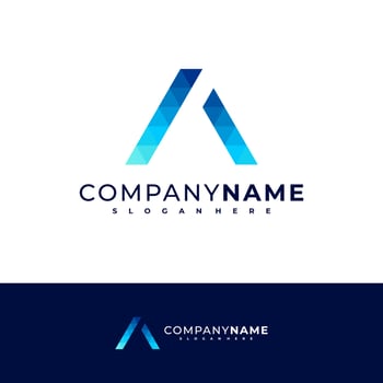 Letter A logo design vector, Creative A logo concepts template illustration. vector