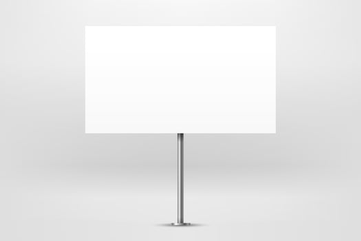 Blank city advertising banner vector mockup