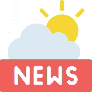 weather news vector illustration on a background.Premium quality symbols.vector icons for concept and graphic design.
