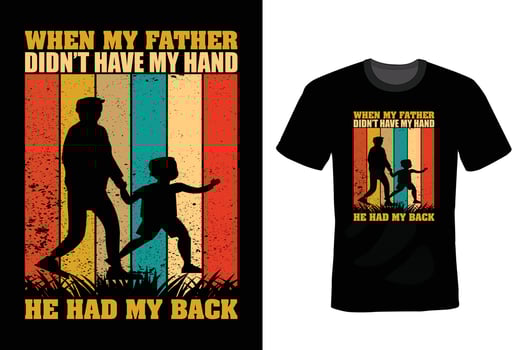 Father T shirt design, vintage, typography vector