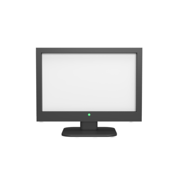 Television 3d icon model cartoon style concept. render illustration png