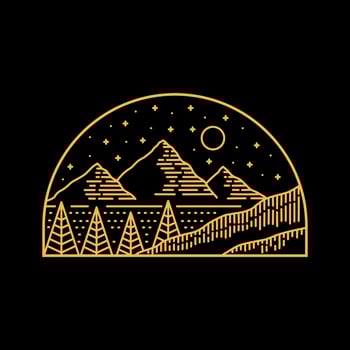 badge patch pin graphic illustration vector art t-shirt design