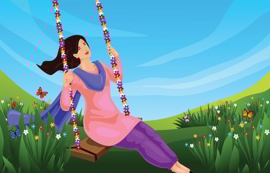 Happy Raja Sankranti vector