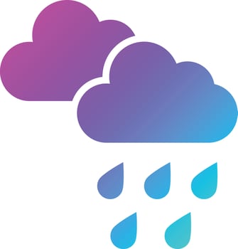 Rain Vector Icon