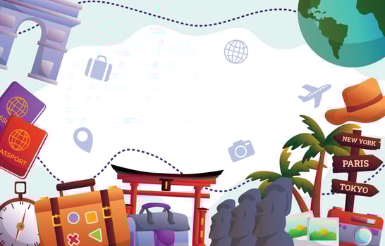World Tourism Day Background vector