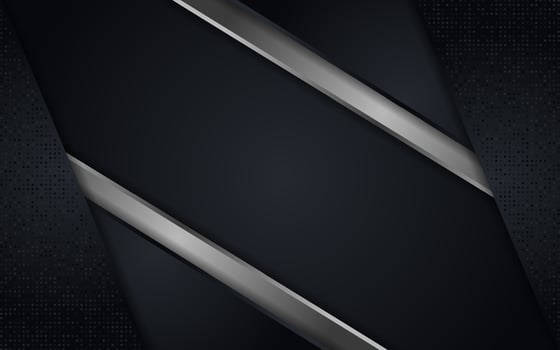 Abstract black combine with silver line textured overlap layer background vector