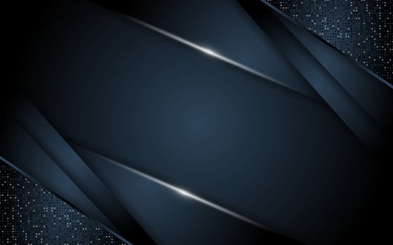 Realistic navy blue with silver line textured overlap layer background vector