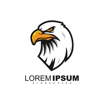 Eagle logo mascot icon vector animal