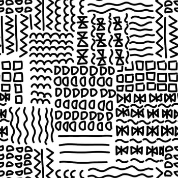 hand drawn pattern seamless vector