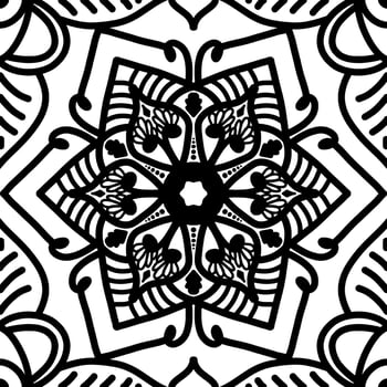 Mandala pattern seamless background vector