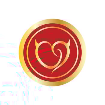 heart love logo beautiful design concept icon tamplate vector