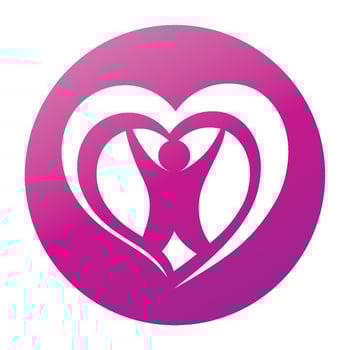 heart love logo beautiful design concept icon tamplate vector