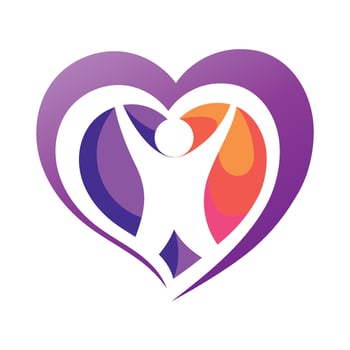 heart love logo beautiful design concept icon tamplate vector