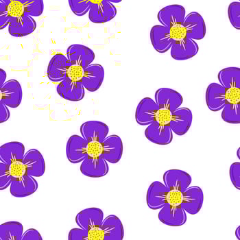 Purple Flower Pattern Seamless vector