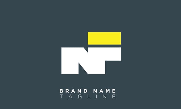 NF Alphabet letters Initials Monogram logo FN, N and F vector