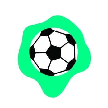 Vector illustration of a football icon. editable template. On a white background. Perfect for sports logos.