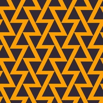 Modern black-yellow color abstract triangle zig zag line pattern design seamless background. Use for fabric, textile, interior decoration elements, upholstery, wrapping. vector