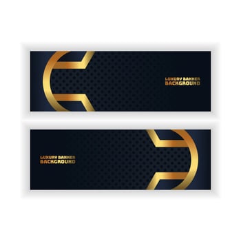 luxury background light with abstract color modern technology banner gold vector