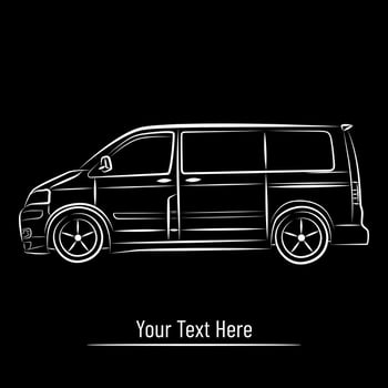 Car Garage Silhouette Logo Vector Design Illustration