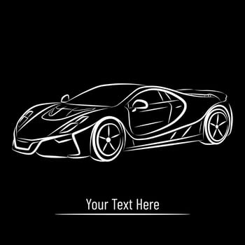 Car Garage Silhouette Logo Vector Design Illustration