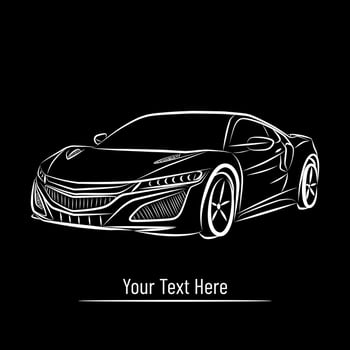 Car Garage Silhouette Logo Vector Design Illustration