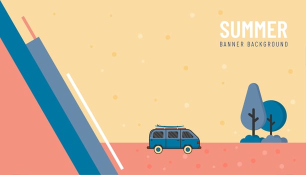Illustration vector graphic of summer background. Good for banner, poster, flyer, etc.