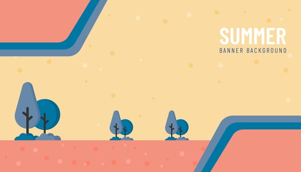 Illustration vector graphic of summer background. Good for banner, poster, flyer, etc.