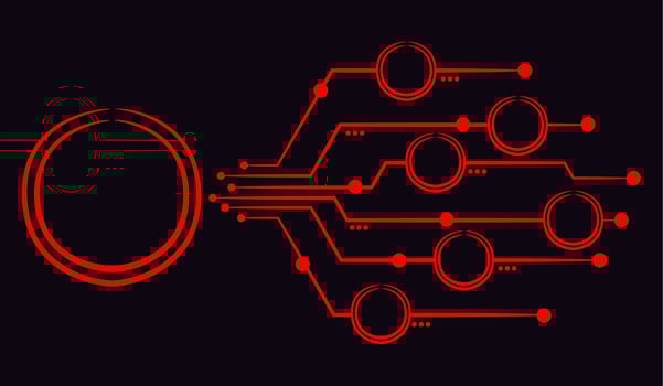 vector illustration of infographic diagram line art.
