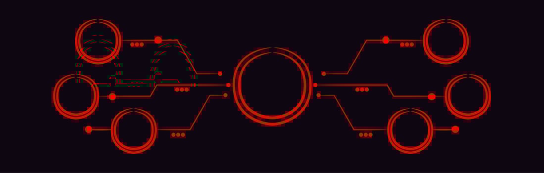 vector illustration of infographic diagram line art.