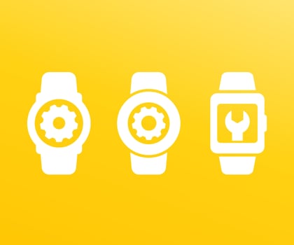 watch repair service vector
