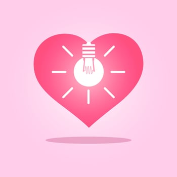 Love Lamp Icon Love vector