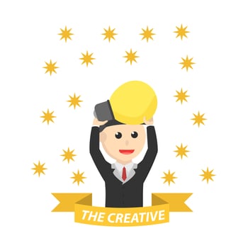 businessman the creative design people vector