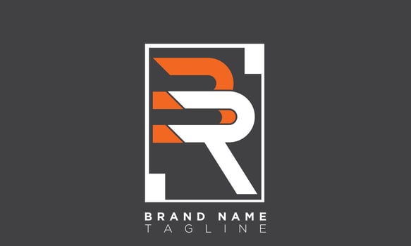 Alphabet letters Initials Monogram logo BR, RB, B and R vector