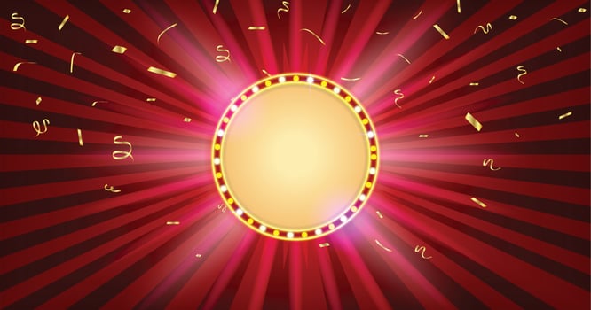 Retro Cinema with bautiful sparking color vector
