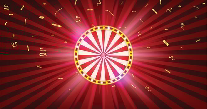 Circus Design with Sparking Neon Color vector