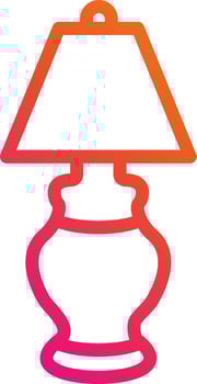 Lamp Vector Icon Design Illustration
