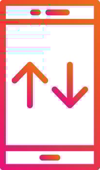 Mobile Data Vector Icon Design Illustration