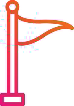 Flag Vector Icon Design Illustration