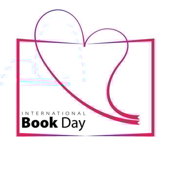 World Book day emblem vector