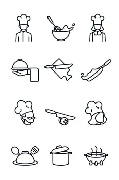 Chef Icon Collection vector