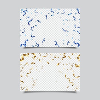 Confetti Elements Set vector