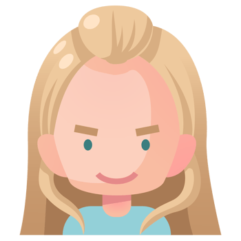 Avatar cartoon in flat style png