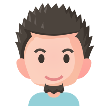 Avatar cartoon in flat style png