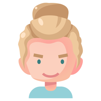 Avatar cartoon in flat style png