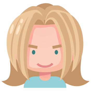 Avatar cartoon in flat style png